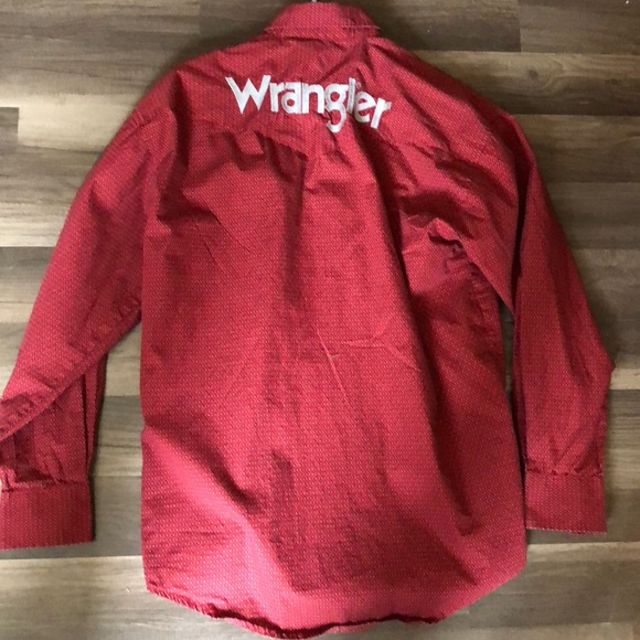 Wrangler Other - Wrangler Cowboy Shirt Red Medium